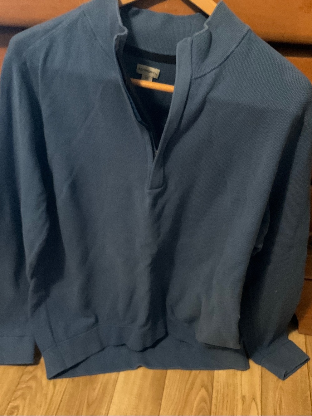 Ashworth Men's Navy Blue Quarter-Zip Sweater